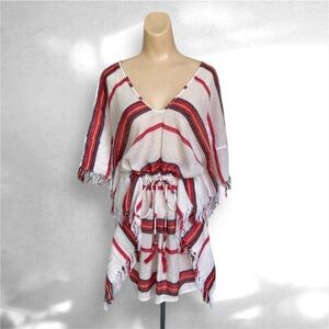 🌊 Blue Island XL Boho Beach Cover-Up